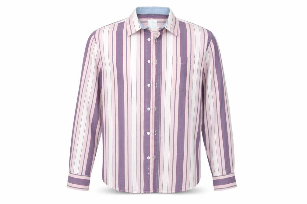Samuel Windsor Mens Multicoloured Striped   Button-Up Size L