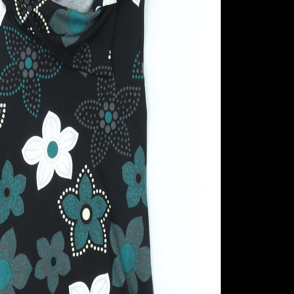 Purple Womens Multicoloured Floral  Bodycon  Size S