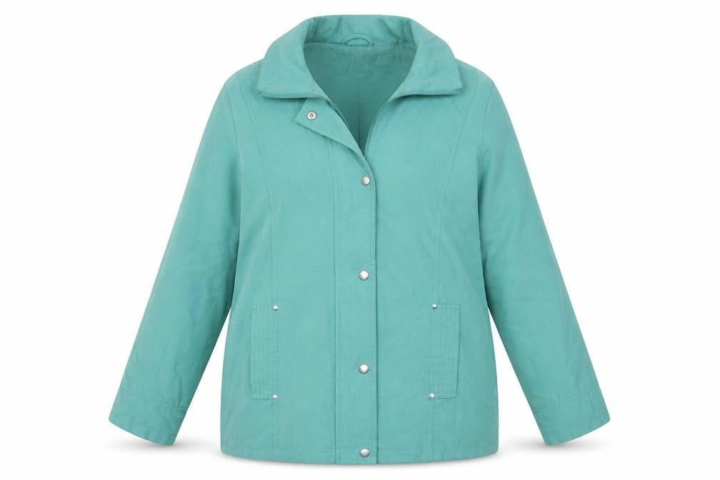 Classics Womens Green   Overcoat Coat Size 12