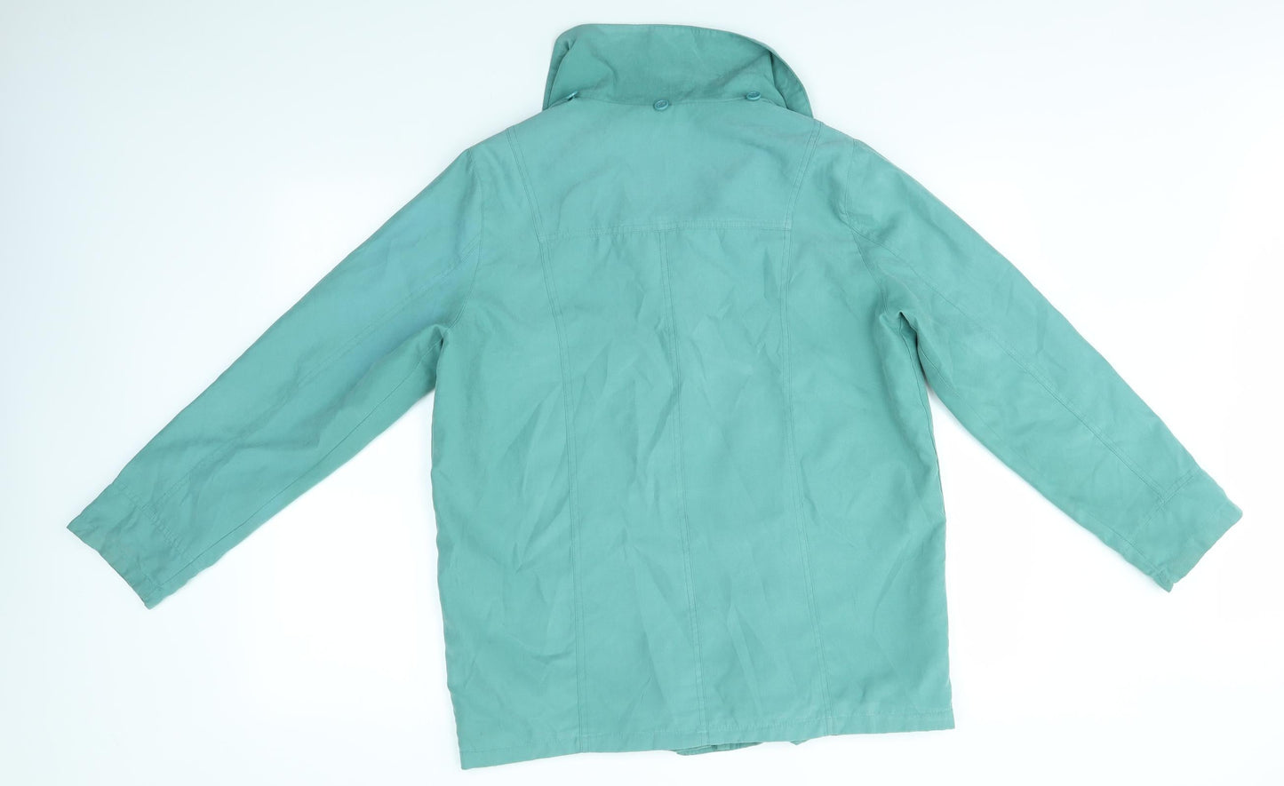 Classics Womens Green   Overcoat Coat Size 12