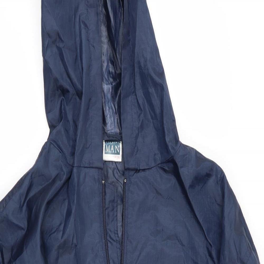 Premier Man Mens Blue   Rain Coat Coat Size S