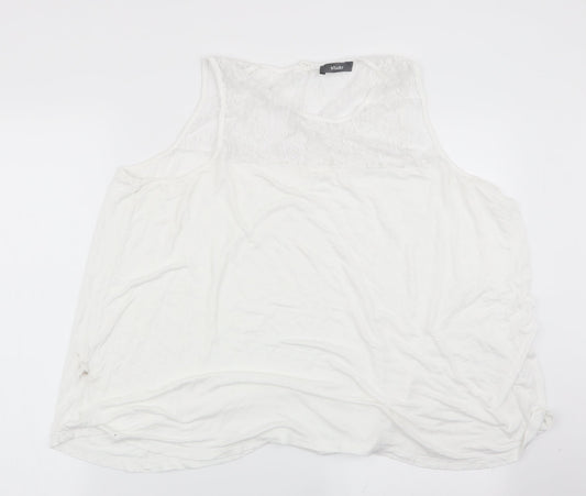 Studio Womens White   Basic T-Shirt Size 24