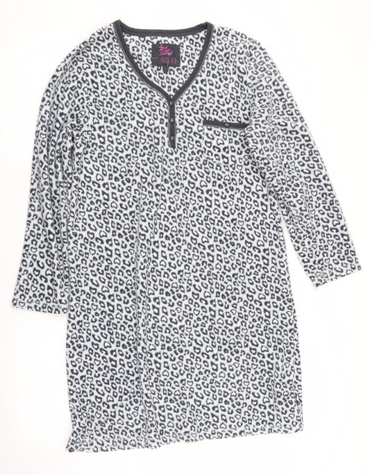 Love To Lounge Womens Grey Animal Print   Dress Size 8