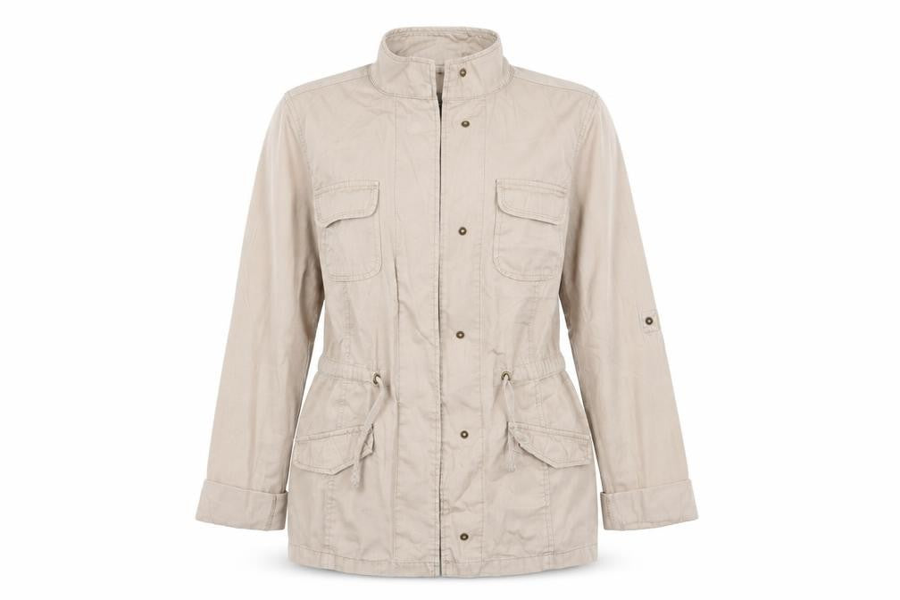 Dorothy Perkins Womens Beige   Parka Coat Size 8
