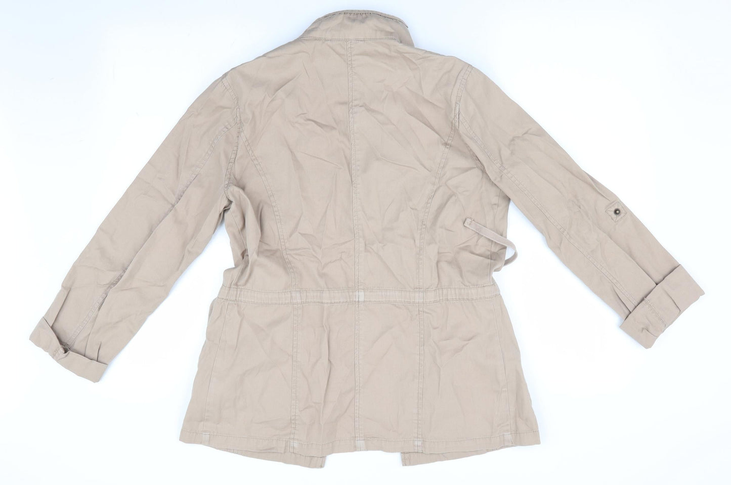 Dorothy Perkins Womens Beige   Parka Coat Size 8