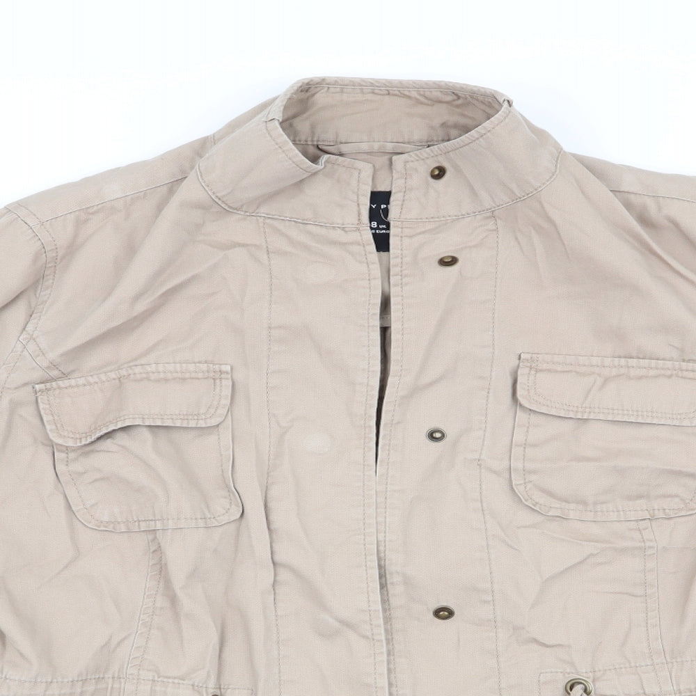 Dorothy Perkins Womens Beige   Parka Coat Size 8