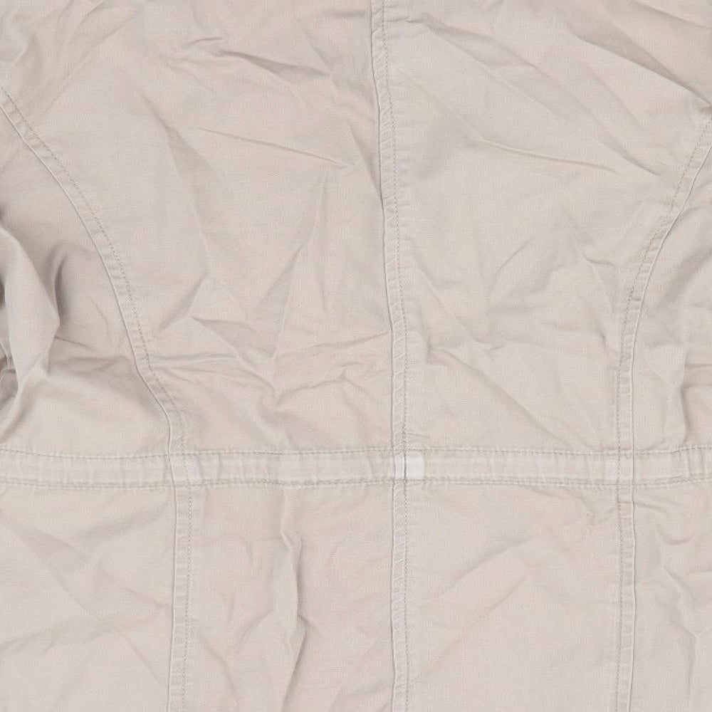 Dorothy Perkins Womens Beige   Parka Coat Size 8