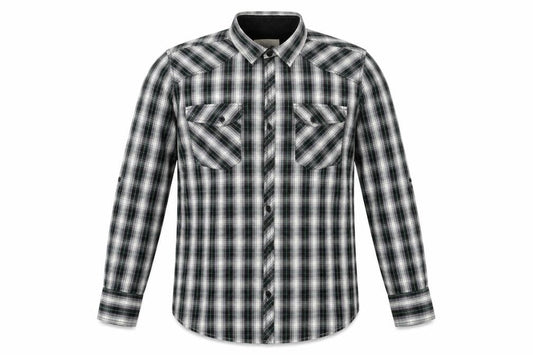 Cedarwood State Mens Black Check Button-Up Size M