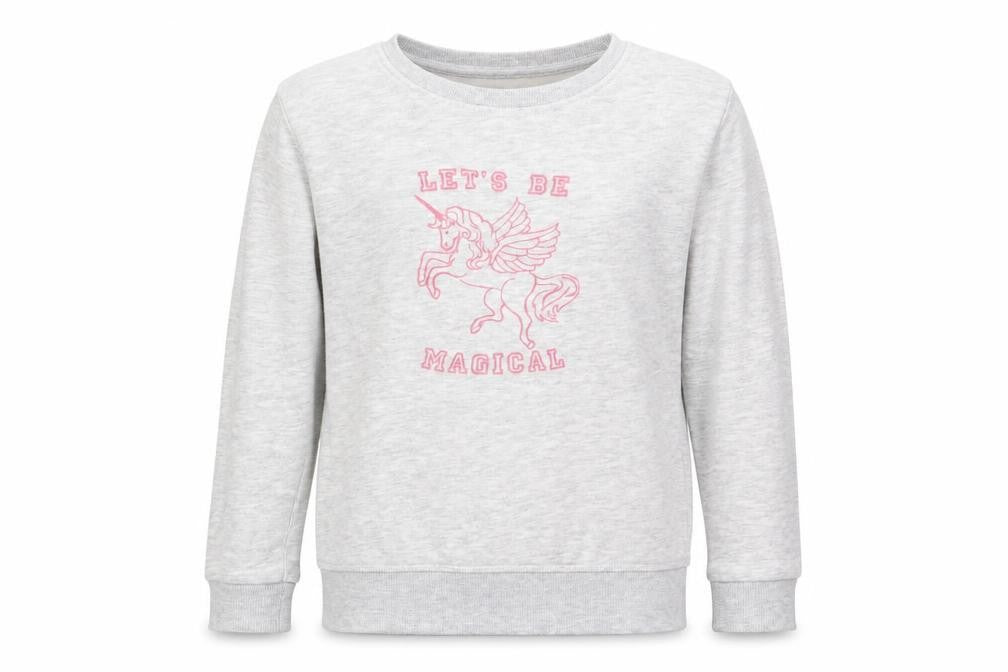 Primar Girls Grey   Pullover Sweatshirt Size 8-9 Years