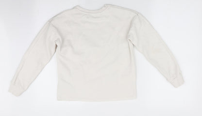 F&F Girls Ivory   Pullover Sweatshirt Size 10-11 Years