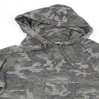 F&F Womens Green Camouflage  Pullover Hoodie Size 6