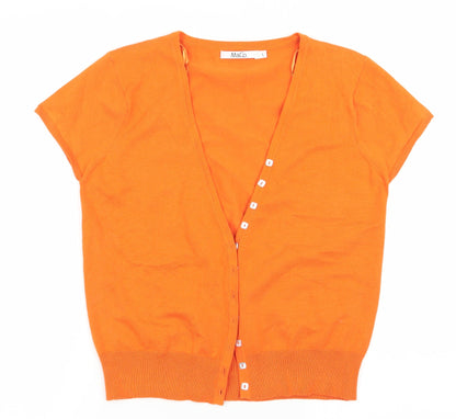 M&Co Womens Orange   Pullover Jumper Size L