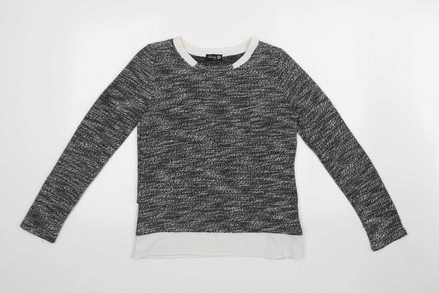 DANITY Womens Grey   Pullover Sweatshirt Size M