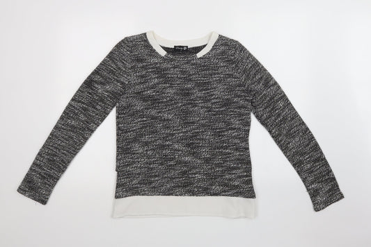 DANITY Womens Grey   Pullover Sweatshirt Size M