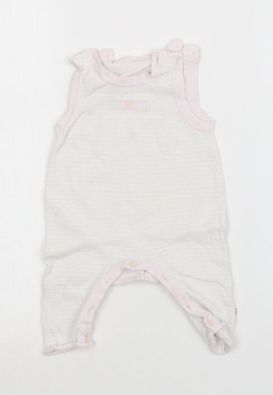 Mothercare Girls Multicoloured Striped  Babygrow One-Piece Size Newborn