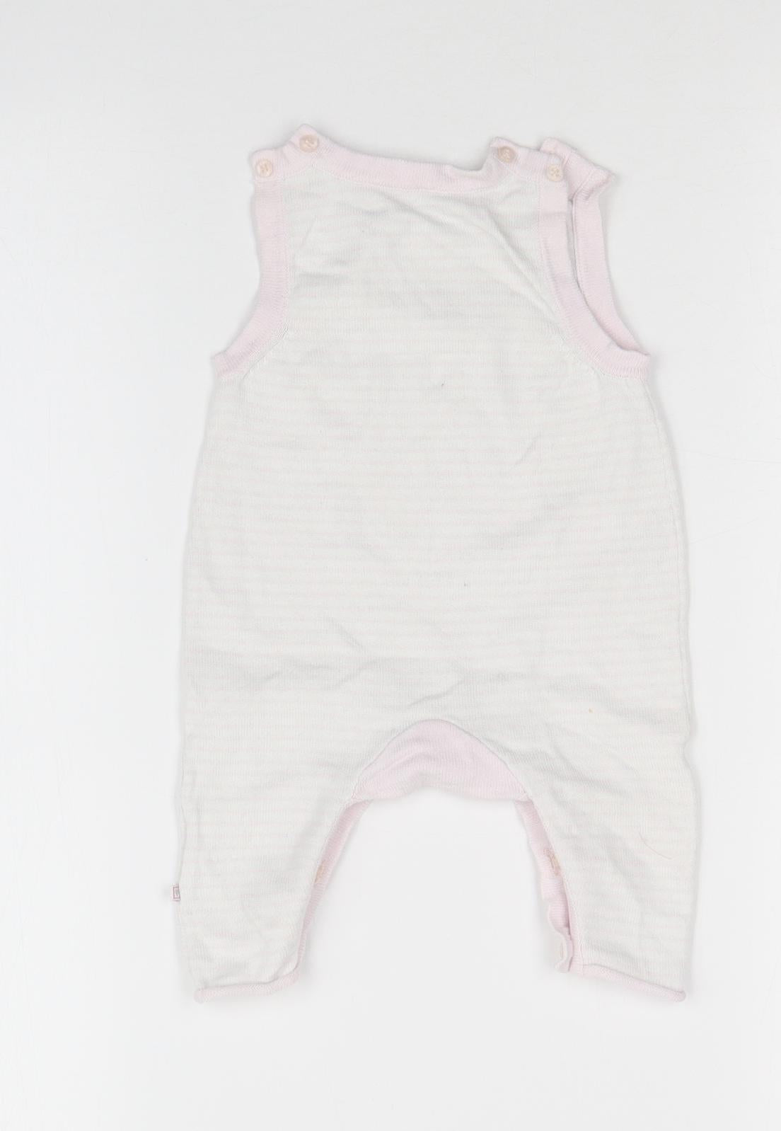 Mothercare Girls Multicoloured Striped  Babygrow One-Piece Size Newborn