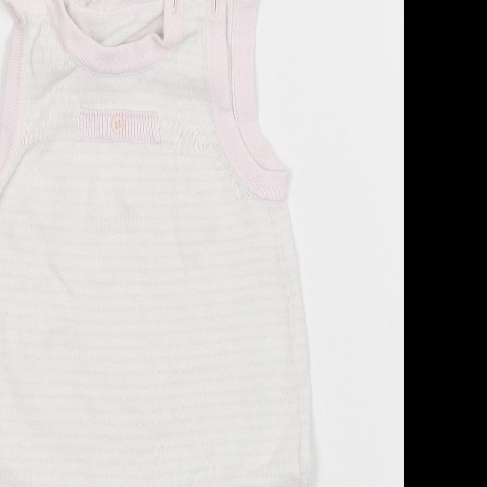 Mothercare Girls Multicoloured Striped  Babygrow One-Piece Size Newborn