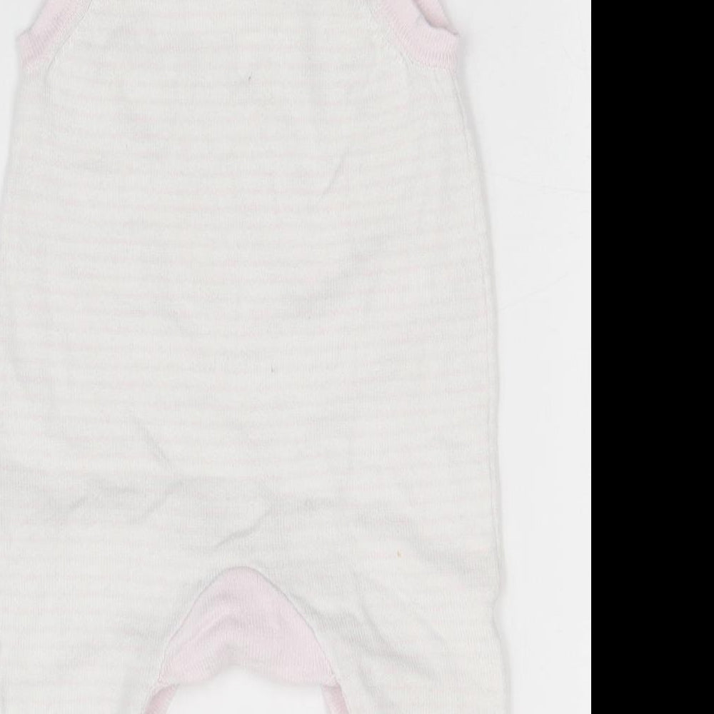 Mothercare Girls Multicoloured Striped  Babygrow One-Piece Size Newborn