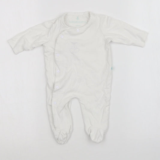 BABYBLOOMS Baby White   Babygrow One-Piece Size 0-3 Months