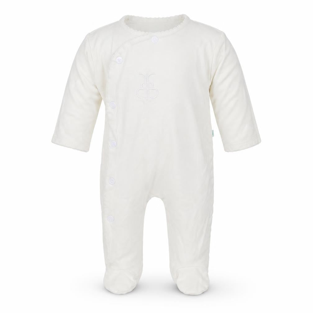 BABYBLOOMS Baby White   Babygrow One-Piece Size 0-3 Months