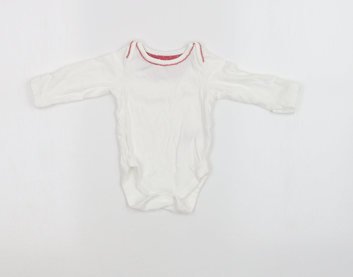 M&S Baby White  Jersey Babygrow One-Piece Size 3-6 Months