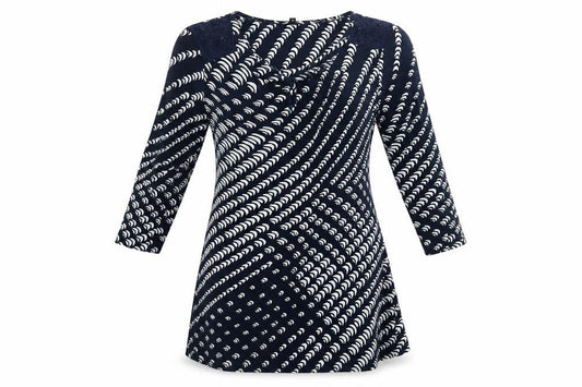Debenhams Womens Blue Geometric  A-Line  Size 12
