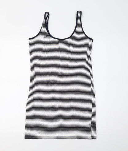 Preloved Primark Womens Blue Striped  Basic Tank Size 12 - Front