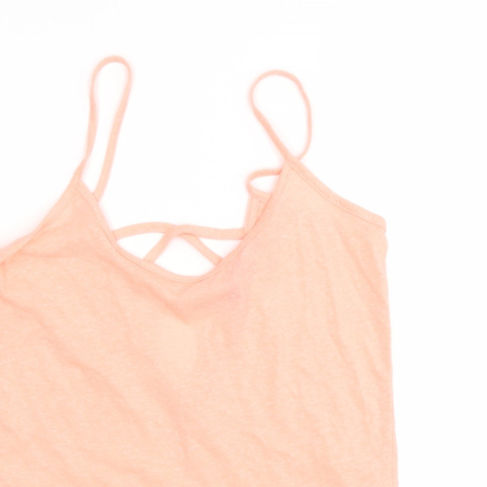 New ok Womens Orange   Basic Tank Size 8