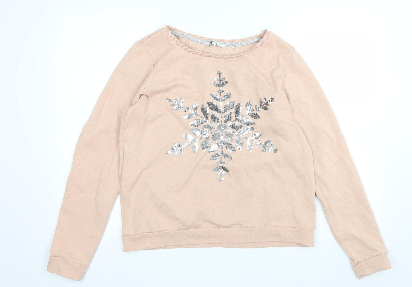 New Look Womens Pink   Pullover Sweatshirt Size 12
