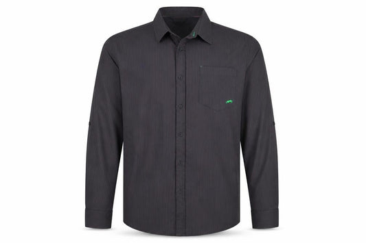 Urban Spirit Mens Grey Striped   Button-Up Size XL