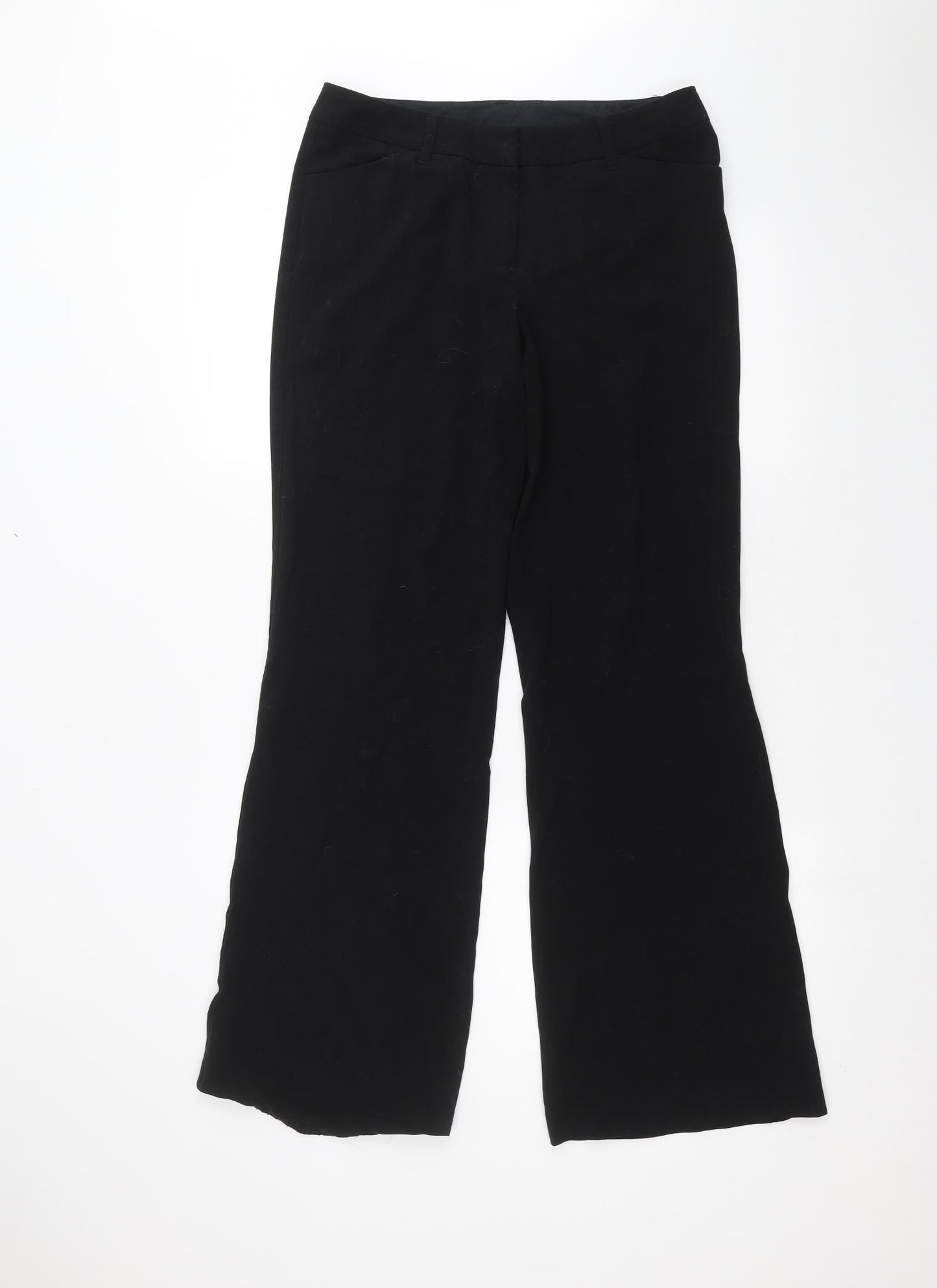 Now Womens Black   Trousers  Size 10 L28 in
