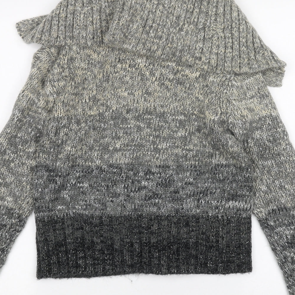 Select Womens Grey   Cardigan Jumper Size S
