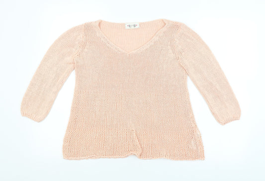 New Look Womens Pink   Pullover Jumper Size 6
