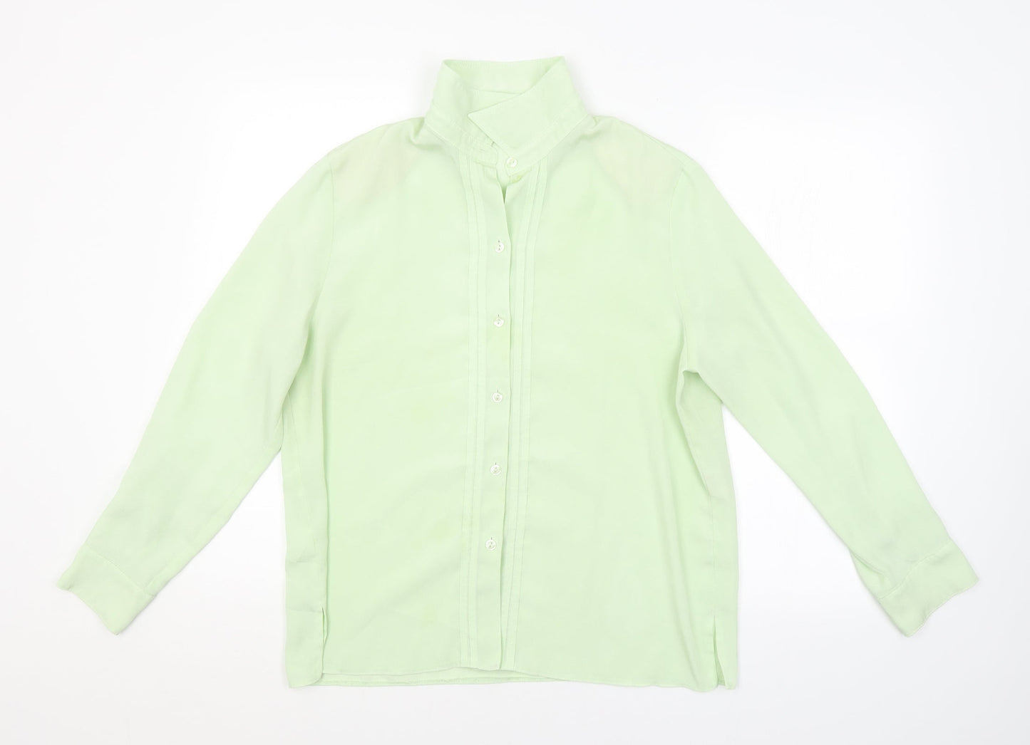 Preworn Womens Green   Basic Button-Up Size 16