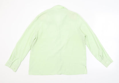 Preworn Womens Green   Basic Button-Up Size 16