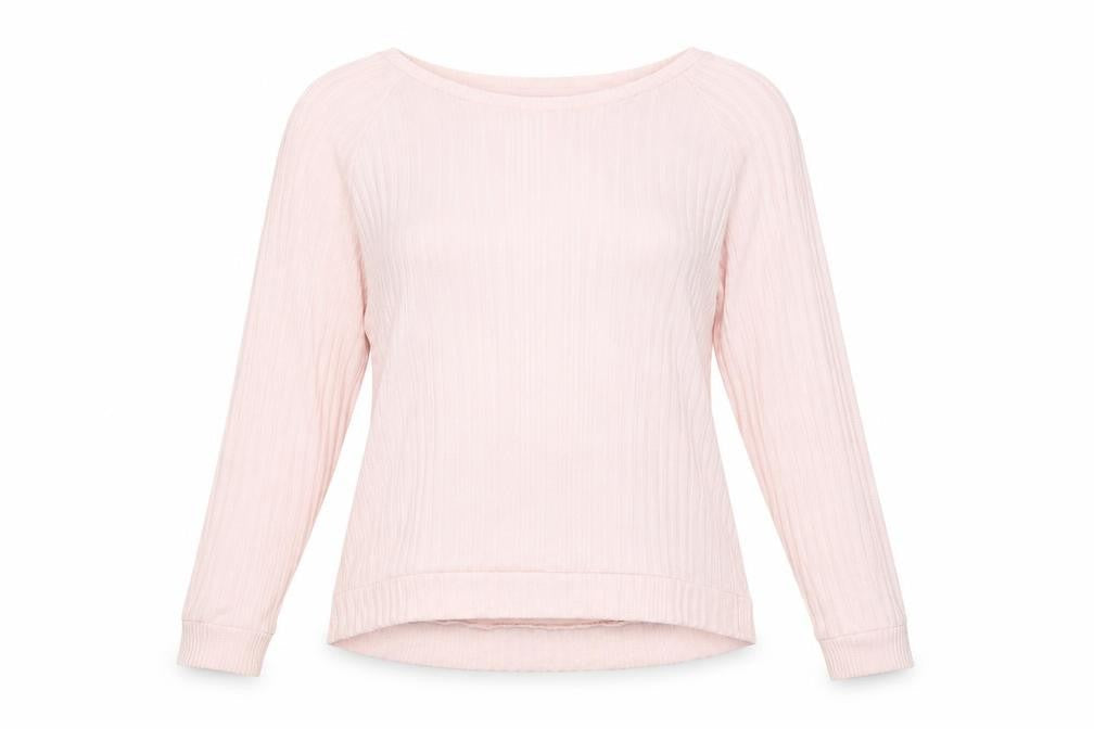 Preworn Womens Pink Striped  Pullover Jumper Size S