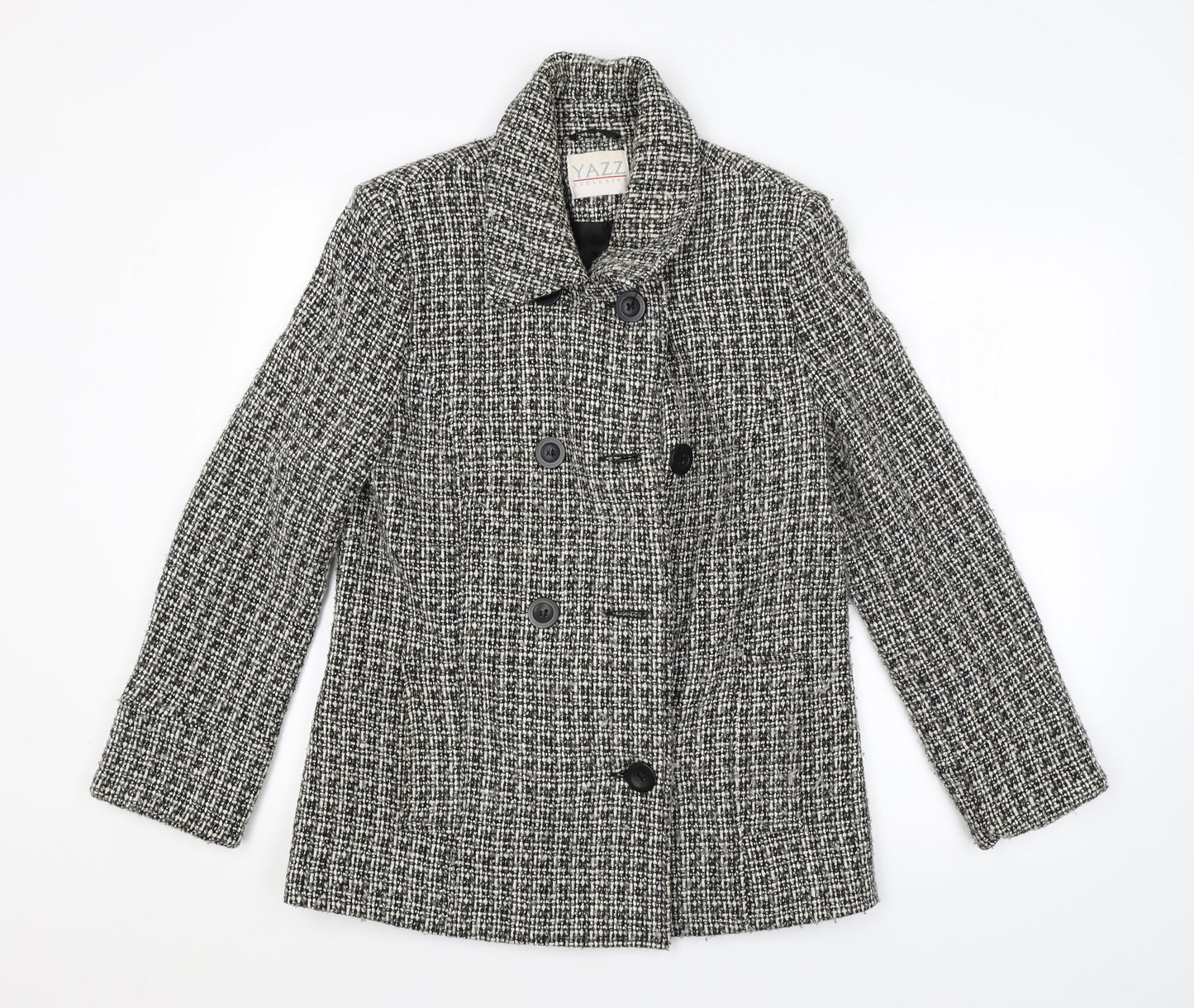 YAZZ Womens Grey   Pea Coat Coat Size 12