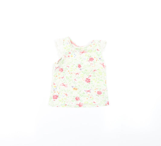 Mothercare  Multicoloured Floral  Basic T-Shirt Size 18-24 Months