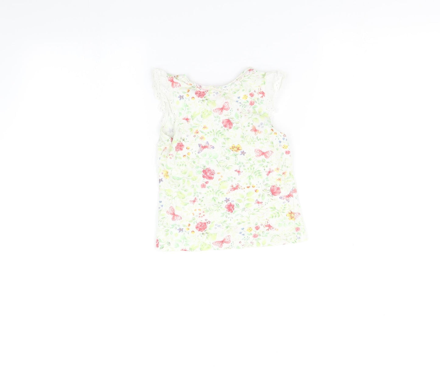 Mothercare  Multicoloured Floral  Basic T-Shirt Size 18-24 Months