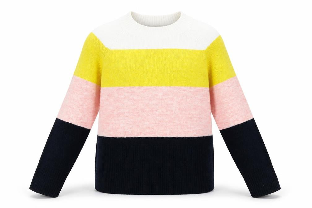 F&F Womens Multicoloured Striped  Pullover Jumper Size 10