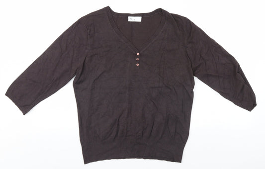 BHS Womens Brown   Pullover Jumper Size 14