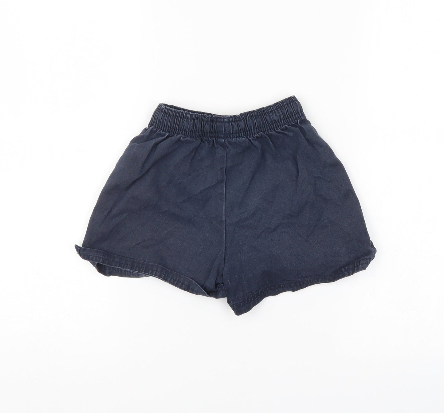 M&S Girls Blue   Culotte Shorts Size 5-6 Years