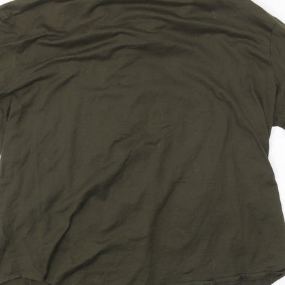 River Island Womens Green   Basic Button-Up Size S