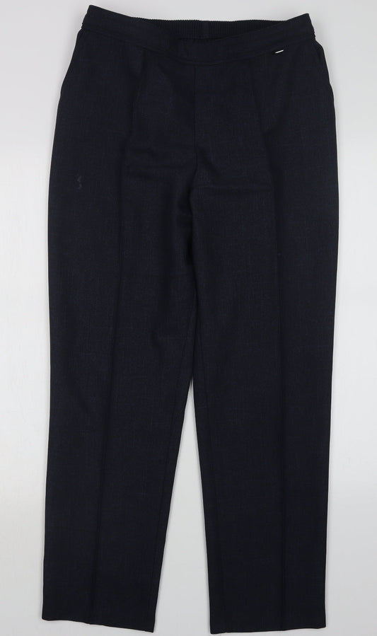 Marks and Spencer Womens Blue   Trousers  Size 14 L28 in