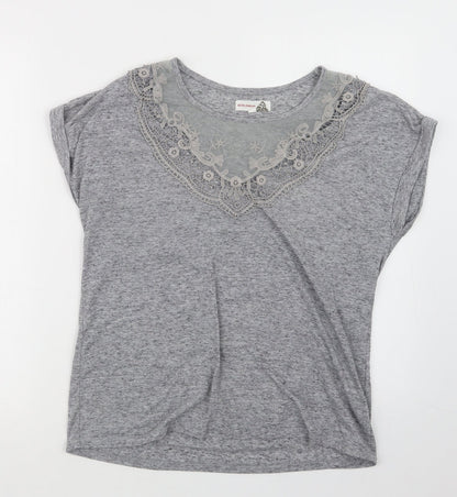 Preloved Beth Jordan Womens Grey   Basic T-Shirt Size M - Front