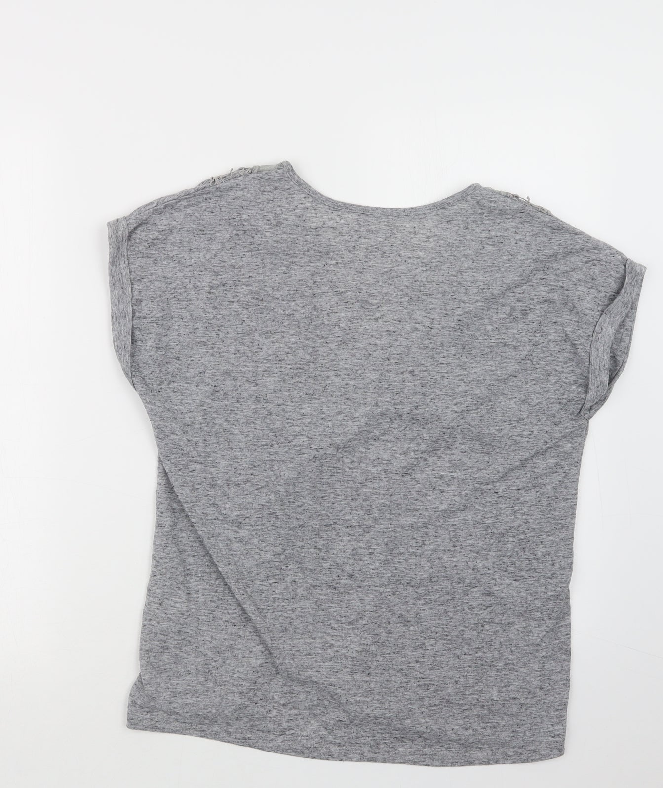 Beth Jordan Womens Grey   Basic T-Shirt Size M