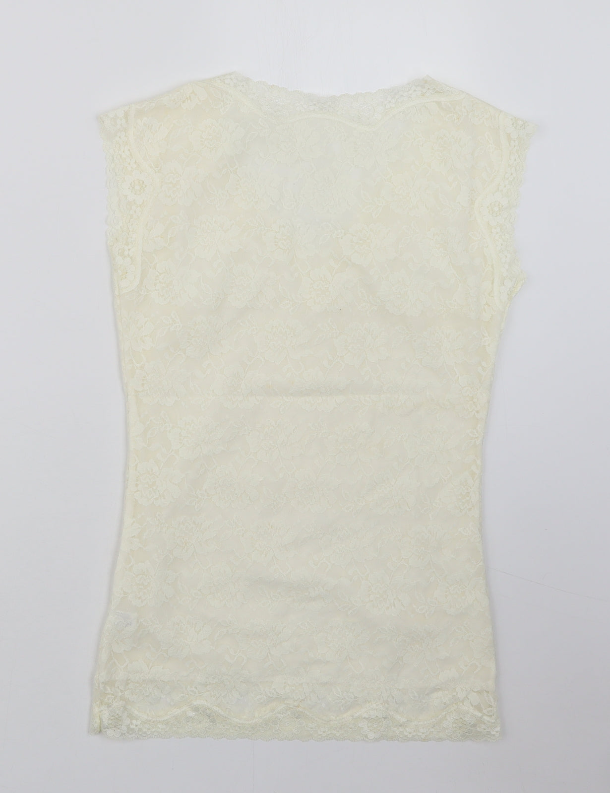 Preworn Womens Ivory   Basic T-Shirt Size XL