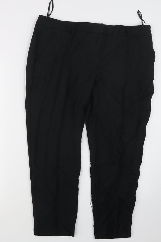 Dorothy Perkins Womens Black   Trousers  Size 16 L24.5 in