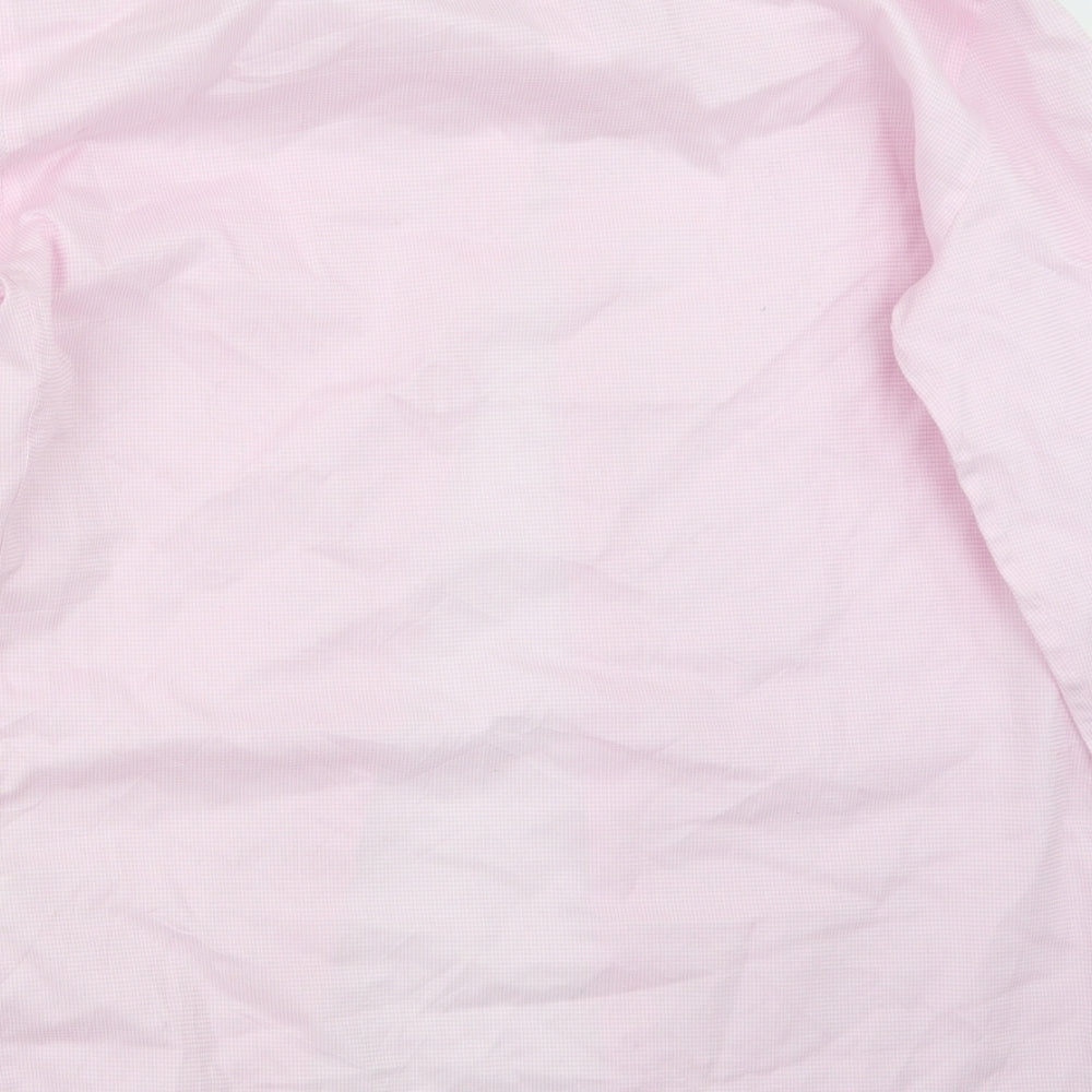 Marks and Spencer Mens Pink    Button-Up Size 14.5