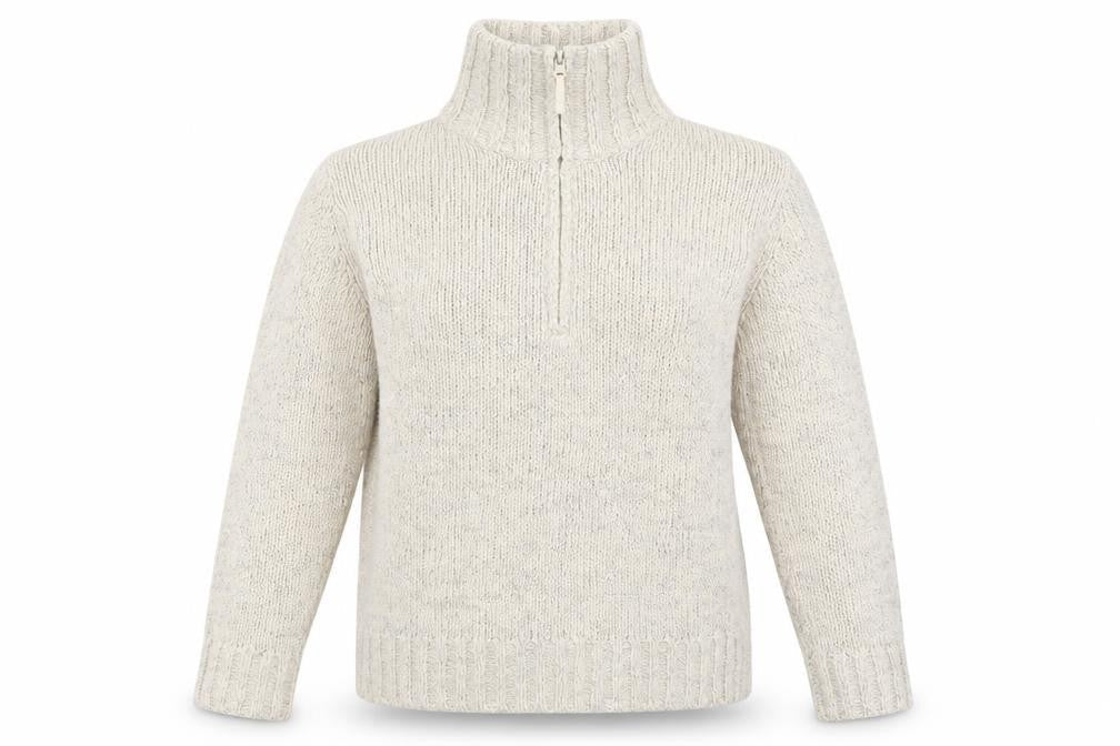 Marks & Spencer Womens White  Knit Pullover Sweatshirt Size 14